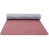 1pc Solid Color Double-sided Non-slip Yoga Mat, Thicken TPE Pilates Mat, Workout Auxiliary Equipment